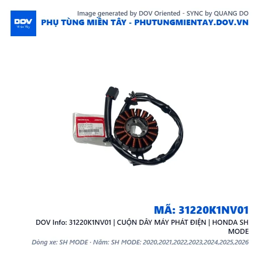 31220K1NV01 | CUỘN DÂY MÁY PHÁT ĐIỆN | HONDA SH MODE — 31220K1NV01