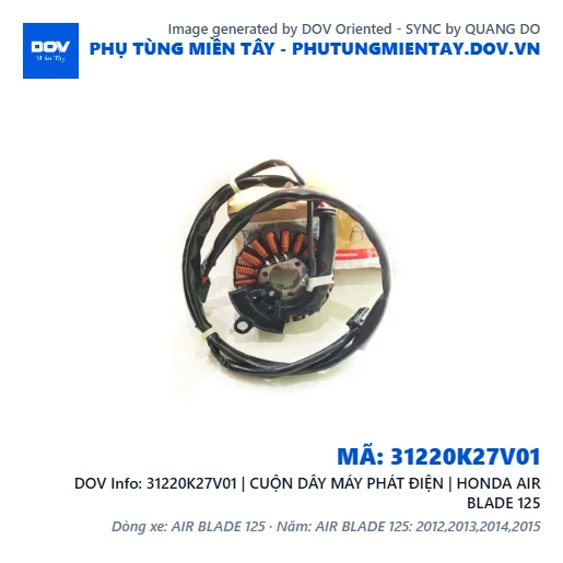 31220K27V01 | CUỘN DÂY MÁY PHÁT ĐIỆN | HONDA AIR BLADE 125 — 31220K27V01