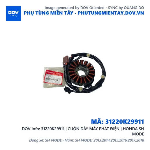 31220K29911 | CUỘN DÂY MÁY PHÁT ĐIỆN | HONDA SH MODE — 31220K29911