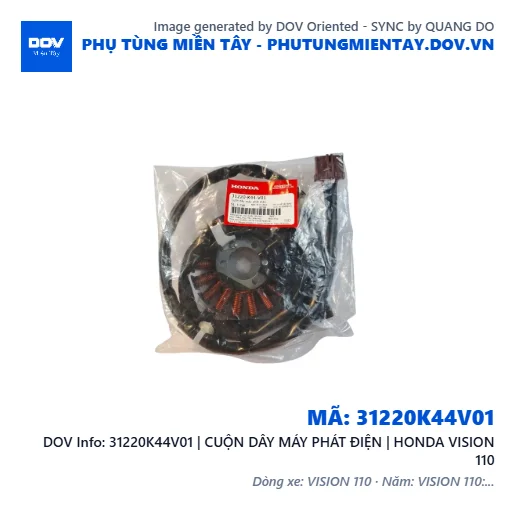 31220K44V01 | CUỘN DÂY MÁY PHÁT ĐIỆN | HONDA VISION 110 — 31220K44V01