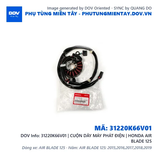 31220K66V01 | CUỘN DÂY MÁY PHÁT ĐIỆN | HONDA AIR BLADE 125 — 31220K66V01