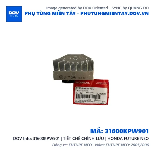 31600KPW901 | TIẾT CHẾ CHỈNH LƯU | HONDA FUTURE NEO — 31600KPW901