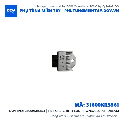 31600KRS861 | TIẾT CHẾ CHỈNH LƯU | HONDA SUPER DREAM — 31600KRS861
