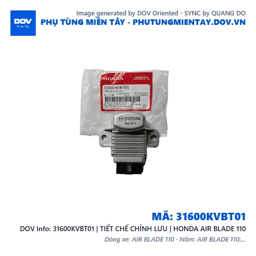 31600KVBT01 | TIẾT CHẾ CHỈNH LƯU | HONDA AIR BLADE 110 — 31600KVBT01