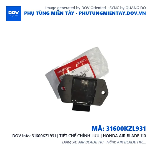 31600KZL931 | TIẾT CHẾ CHỈNH LƯU | HONDA AIR BLADE 110 — 31600KZL931