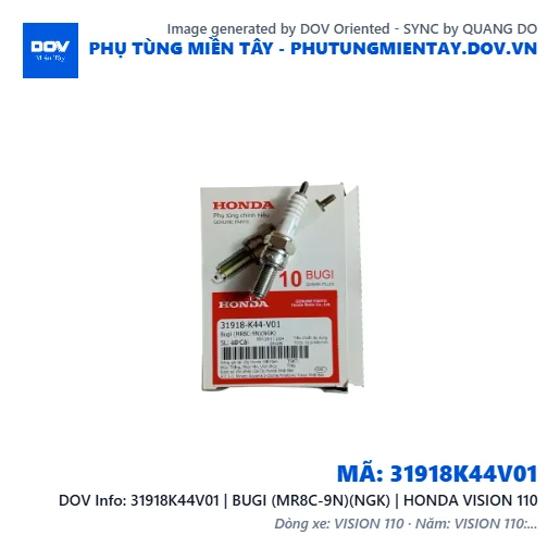 31918K44V01 | BUGI (MR8C-9N)(NGK) | HONDA VISION 110 — 31918K44V01