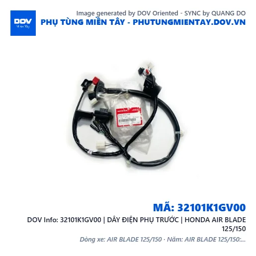 32101K1GV00 | DÂY ĐIỆN PHỤ TRƯỚC | HONDA AIR BLADE 125/150 — 32101K1GV00