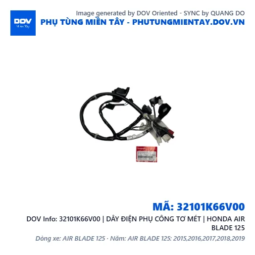 32101K66V00 | DÂY ĐIỆN PHỤ CÔNG TƠ MÉT | HONDA AIR BLADE 125 — 32101K66V00