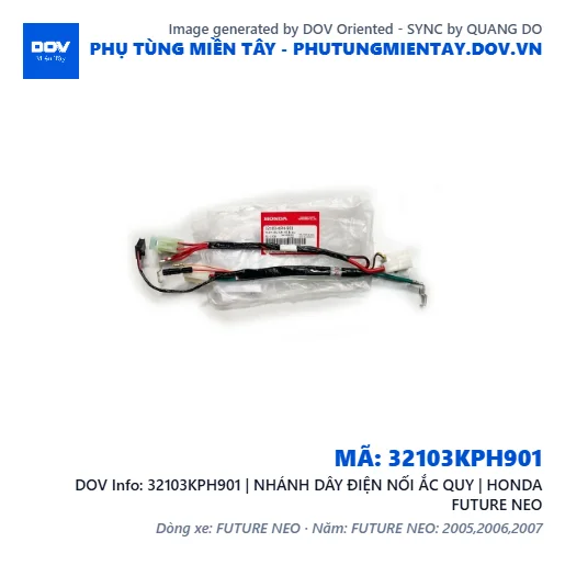 32103KPH901 | NHÁNH DÂY ĐIỆN NỐI ẮC QUY | HONDA FUTURE NEO — 32103KPH901