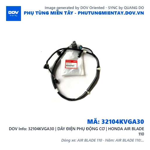 32104KVGA30 | DÂY ĐIỆN PHỤ ĐỘNG CƠ | HONDA AIR BLADE 110 — 32104KVGA30
