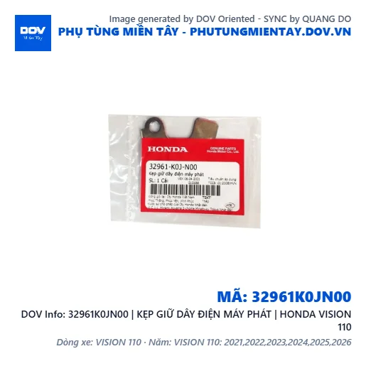 32961K0JN00 | KẸP GIỮ DÂY ĐIỆN MÁY PHÁT | HONDA VISION 110 — 32961K0JN00