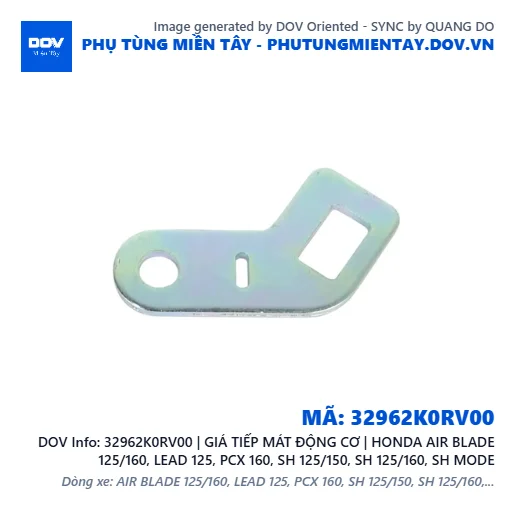 32962K0RV00 | GIÁ TIẾP MÁT ĐỘNG CƠ | HONDA AIR BLADE 125/160, LEAD 125, PCX 160, SH 125/150, SH 125/160, SH MODE — 32962K0RV00