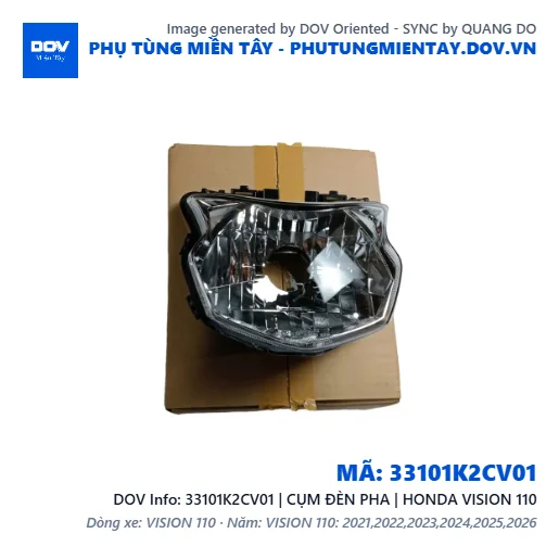 33101K2CV01 | CỤM ĐÈN PHA | HONDA VISION 110 — 33101K2CV01