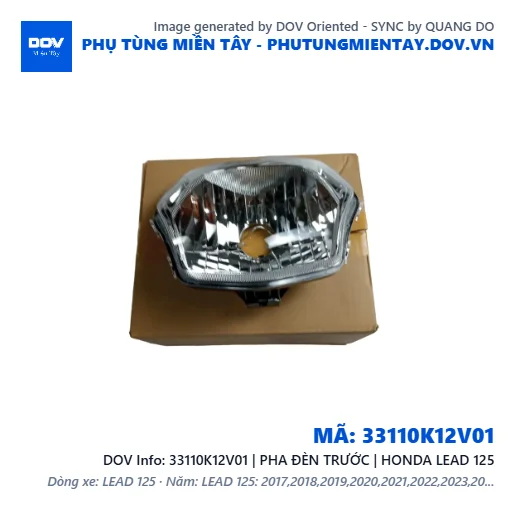 33110K12V01 | PHA ĐÈN TRƯỚC | HONDA LEAD 125 — 33110K12V01