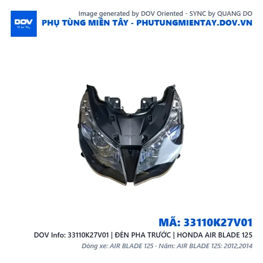 33110K27V01 | ĐÈN PHA TRƯỚC | HONDA AIR BLADE 125 — 33110K27V01