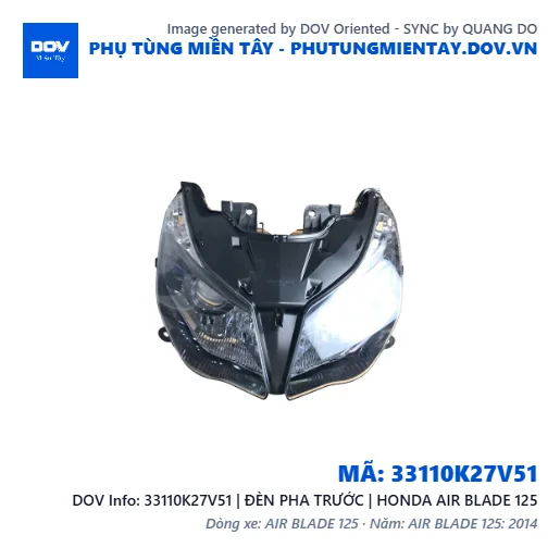 33110K27V51 | ĐÈN PHA TRƯỚC | HONDA AIR BLADE 125 — 33110K27V51