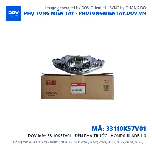 33110K57V01 | ĐÈN PHA TRƯỚC | HONDA BLADE 110 — 33110K57V01