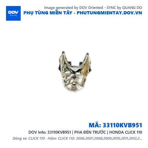 33110KVB951 | PHA ĐÈN TRƯỚC | HONDA CLICK 110 — 33110KVB951