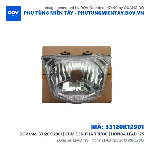 33120K12901 | CỤM ĐÈN PHA TRƯỚC | HONDA LEAD 125 — 33120K12901