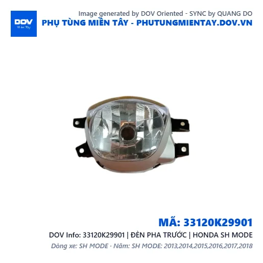 33120K29901 | ĐÈN PHA TRƯỚC | HONDA SH MODE — 33120K29901
