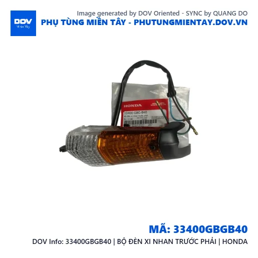 33400GBGB40 | BỘ ĐÈN XI NHAN TRƯỚC PHẢI | HONDA  — 33400GBGB40
