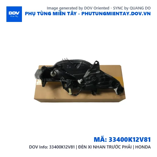 33400K12V81 | ĐÈN XI NHAN TRƯỚC PHẢI | HONDA — 33400K12V81