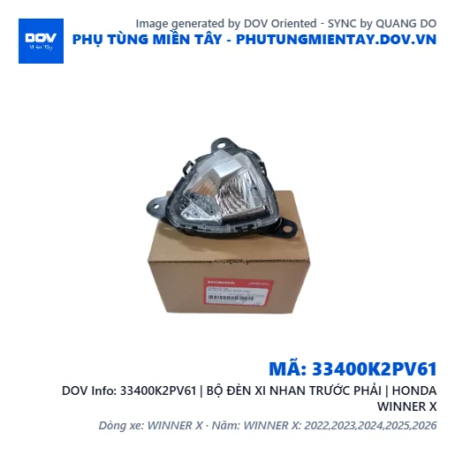 33400K2PV61 | BỘ ĐÈN XI NHAN TRƯỚC PHẢI | HONDA WINNER X — 33400K2PV61