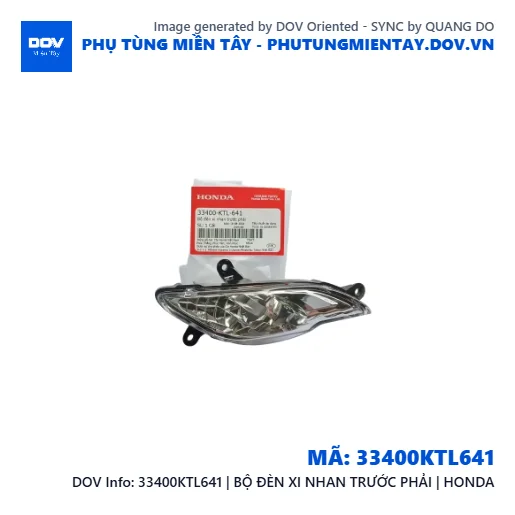 33400KTL641 | BỘ ĐÈN XI NHAN TRƯỚC PHẢI | HONDA  — 33400KTL641