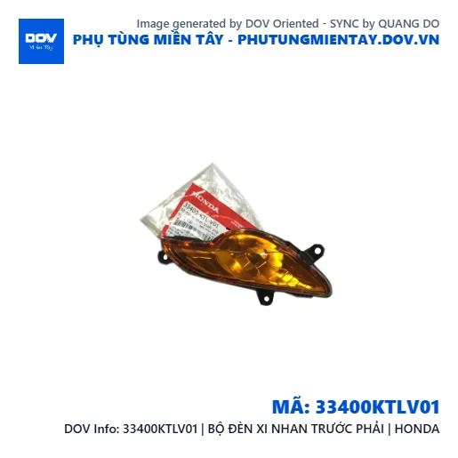 33400KTLV01 | BỘ ĐÈN XI NHAN TRƯỚC PHẢI | HONDA — 33400KTLV01