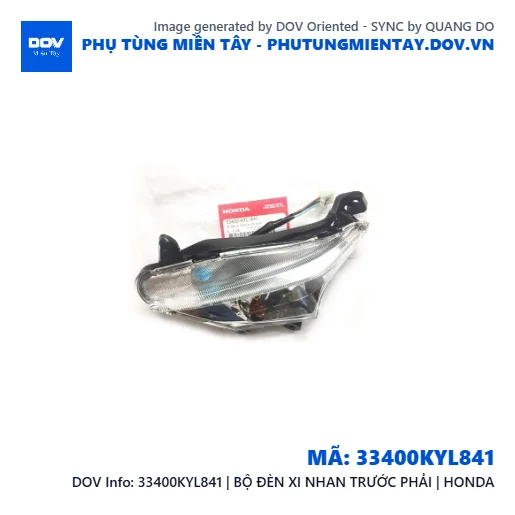 33400KYL841 | BỘ ĐÈN XI NHAN TRƯỚC PHẢI | HONDA  — 33400KYL841