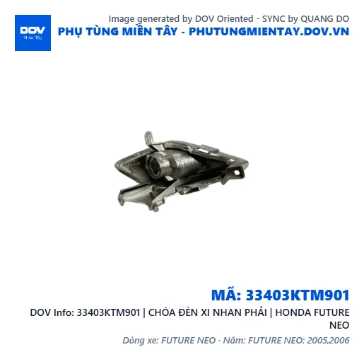 33403KTM901 | CHÓA ĐÈN XI NHAN PHẢI | HONDA FUTURE NEO — 33403KTM901