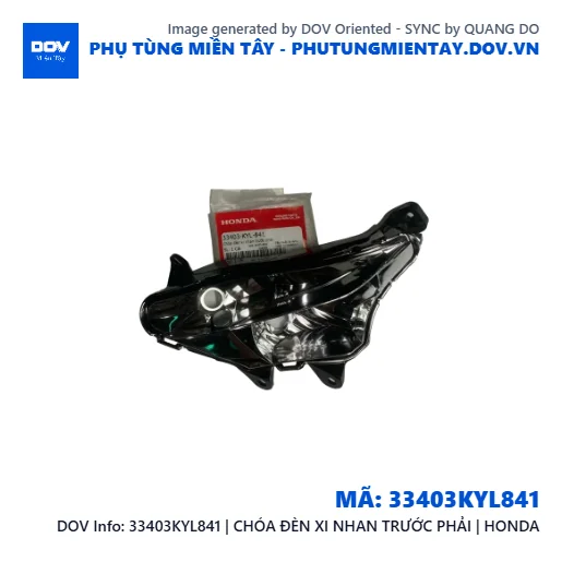 33403KYL841 | CHÓA ĐÈN XI NHAN TRƯỚC PHẢI | HONDA — 33403KYL841