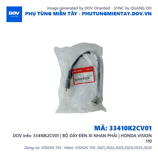 33410K2CV01 | BỘ DÂY ĐÈN XI NHAN PHẢI | HONDA VISION 110 — 33410K2CV01