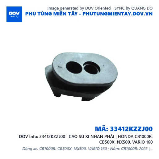 33412KZZJ00 | CAO SU XI NHAN PHẢI | HONDA CB1000R, CB500X, NX500, VARIO 160 — 33412KZZJ00