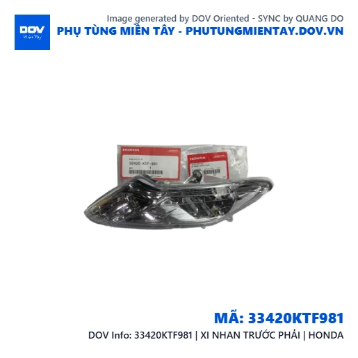 33420KTF981 | XI NHAN TRƯỚC PHẢI | HONDA — 33420KTF981