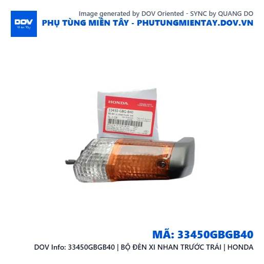 33450GBGB40 | BỘ ĐÈN XI NHAN TRƯỚC TRÁI | HONDA — 33450GBGB40