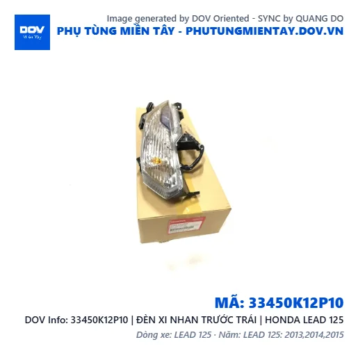 33450K12P10 | ĐÈN XI NHAN TRƯỚC TRÁI | HONDA LEAD 125 — 33450K12P10