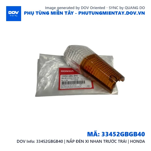 33452GBGB40 | NẮP ĐÈN XI NHAN TRƯỚC TRÁI | HONDA  — 33452GBGB40