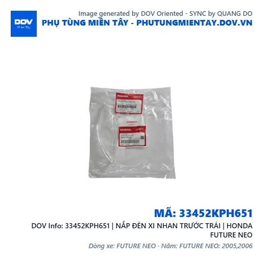 33452KPH651 | NẮP ĐÈN XI NHAN TRƯỚC TRÁI | HONDA FUTURE NEO — 33452KPH651