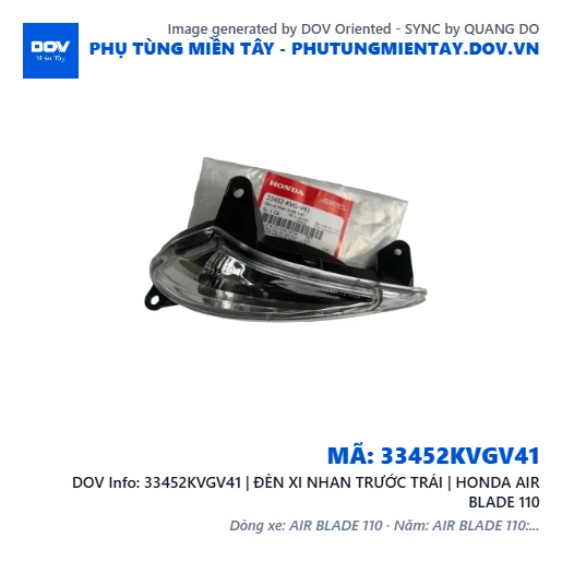 33452KVGV41 | ĐÈN XI NHAN TRƯỚC TRÁI | HONDA AIR BLADE 110 — 33452KVGV41