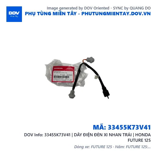 33455K73V41 | DÂY ĐIỆN ĐÈN XI NHAN TRÁI | HONDA FUTURE 125 — 33455K73V41