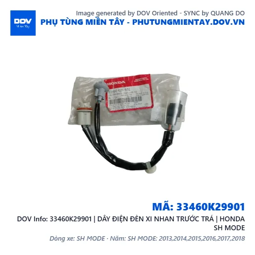 33460K29901 | DÂY ĐIỆN ĐÈN XI NHAN TRƯỚC TRÁ | HONDA SH MODE — 33460K29901