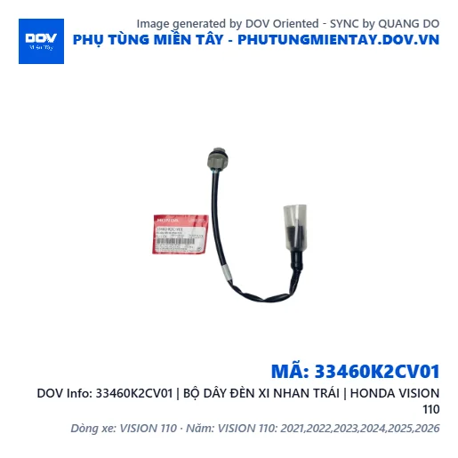 33460K2CV01 | BỘ DÂY ĐÈN XI NHAN TRÁI | HONDA VISION 110 — 33460K2CV01