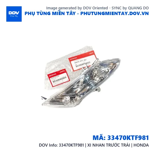 33470KTF981 | XI NHAN TRƯỚC TRÁI | HONDA  — 33470KTF981