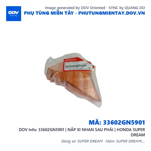 33602GN5901 | NẮP XI NHAN SAU PHẢI | HONDA SUPER DREAM — 33602GN5901