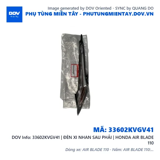 33602KVGV41 | ĐÈN XI NHAN SAU PHẢI | HONDA AIR BLADE 110 — 33602KVGV41