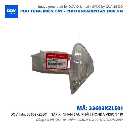 33602KZLE01 | NẮP XI NHAN SAU PHẢI | HONDA VISION 110 — 33602KZLE01