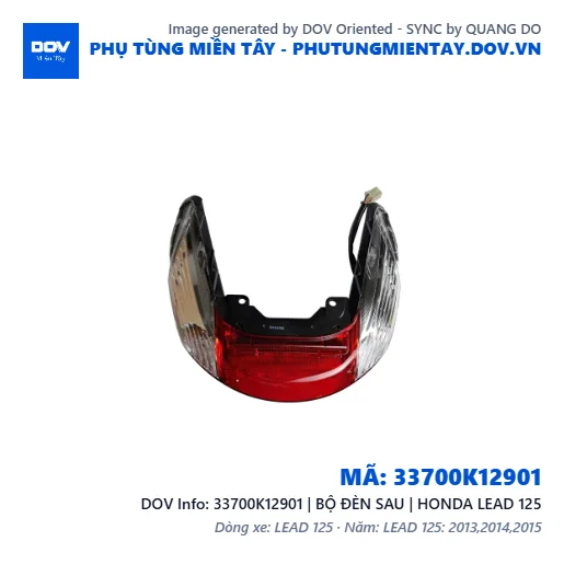 33700K12901 | BỘ ĐÈN SAU | HONDA LEAD 125 — 33700K12901