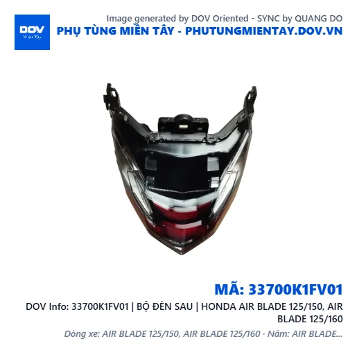 33700K1FV01 | BỘ ĐÈN SAU | HONDA AIR BLADE 125/150, AIR BLADE 125/160 — 33700K1FV01
