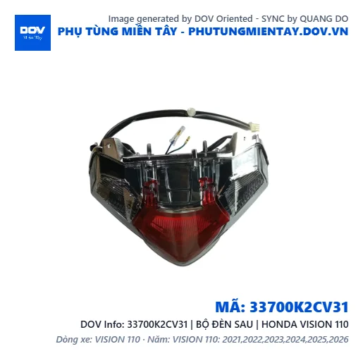 33700K2CV31 | BỘ ĐÈN SAU | HONDA VISION 110 — 33700K2CV31